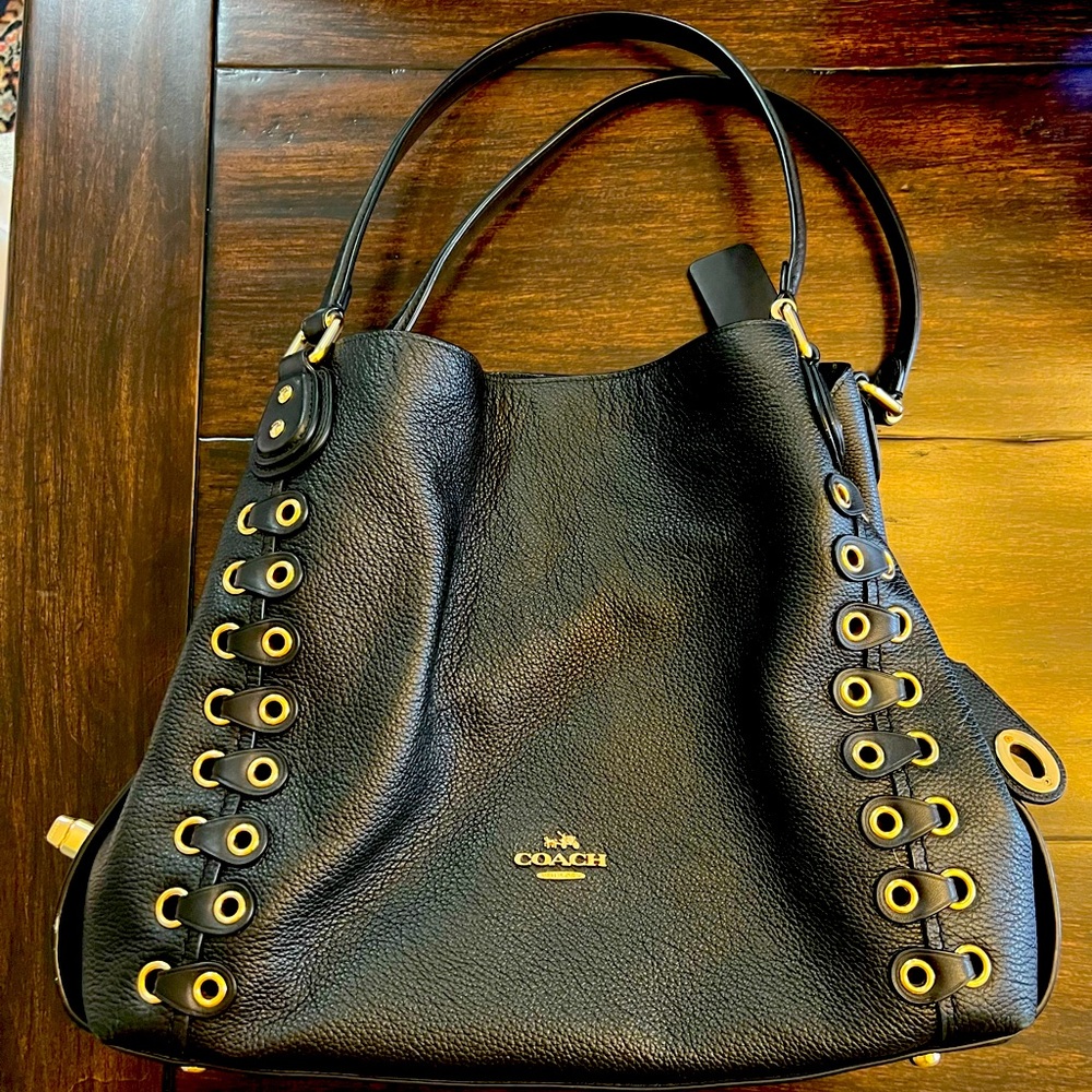 Black coach bag very lightly used
